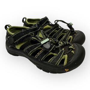 Keen Boys size 12 H2 Waterproof Adjustable Green Black Water Shoes Hiking